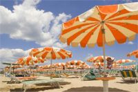Bellaria,spiaggia ombrelloni