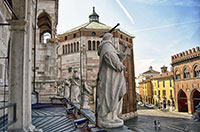 Cremona - il Battistero, la Cattedrale, il Palazzo Comunale cremona