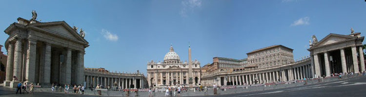 Roma panoramica di Piazza San Pietro