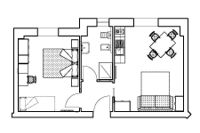 Residence Raggio di Luce,Appartamento Harenbell piantina