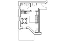Residence Raggio di Luce,Appartamento Larch piantina