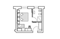 Residence Raggio di Luce,Camera Sauge piantina