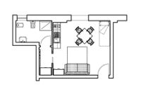 Residence Raggio di Luce,Appartamento Evening Primerose piantina