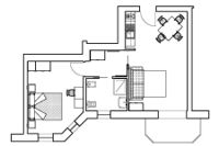 Residence Raggio di Luce,Appartamento Lotus piantina
