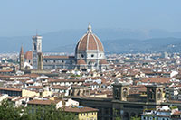 Pirenze, cupola del Brunelleschi-panorama firenze