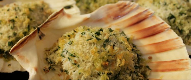 Piatti tipici del Veneto, Capesante gratinate capesante