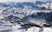 La Plagne vista dall'alto aerea