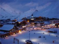 Tignes, notturna Tignes