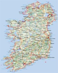 Mappa dell Irlanda