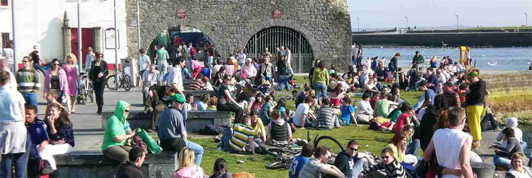 Galway, young at Spanish Arch