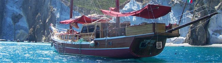 Caicco Kiara Salù,Ketch di 24 mt,crociere isole pontine