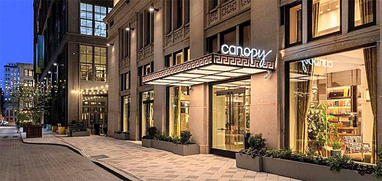hotel canopy
