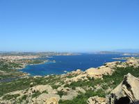 Panoramica di Palau con vista dell'Arcipelago della Maddalena