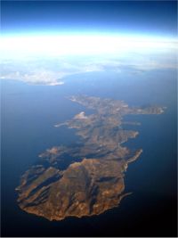 Isola d'Elba vista area