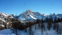 San Martino di Castrozza,vallata con cime sullo sfondo