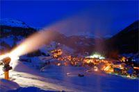 Cortina d'Ampezzo, innevamento artificiale cannone
